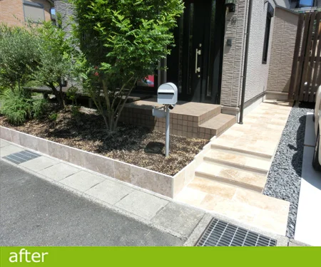 アプローチと駐車場のリフォーム