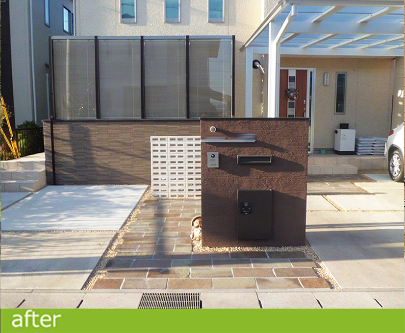 オープン外構へのやりかえ