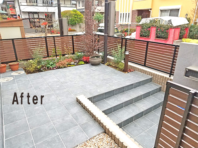 老後まで安心して使って頂ける階段とアプローチ