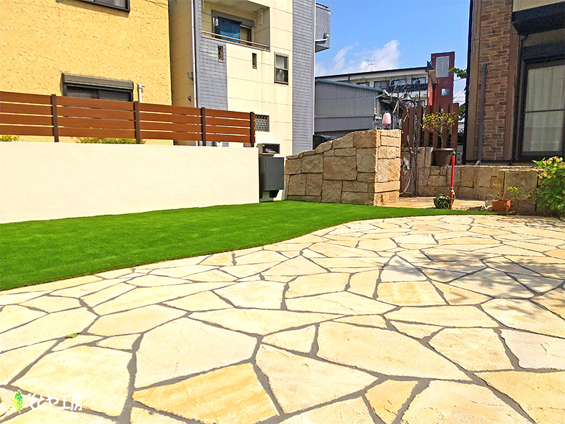 ペットとくつろぐガーデンスペース