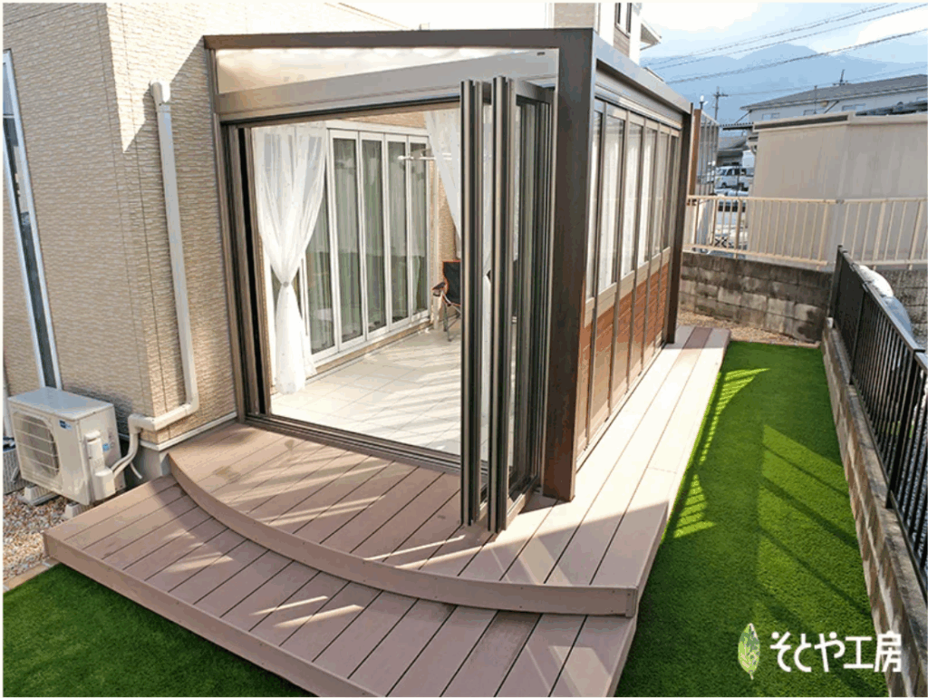 お庭で過ごすのが楽しくなる空間