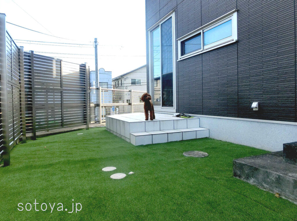 ワンちゃんが走り回れる庭（大津市）