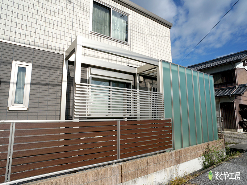 念願の物干しスペース（彦根市）