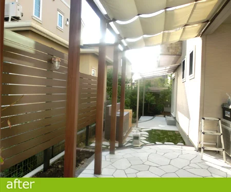 今まで何も手を加えずに使用していたお庭を