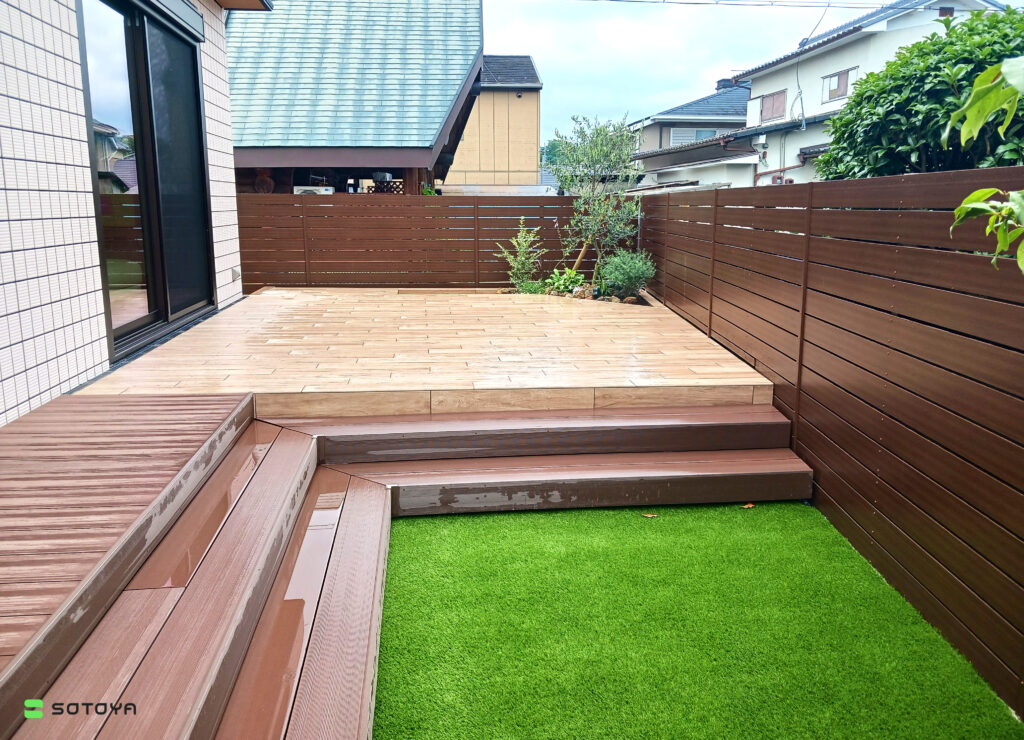 室内から庭へ（亀岡市）