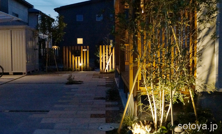 夜の我家