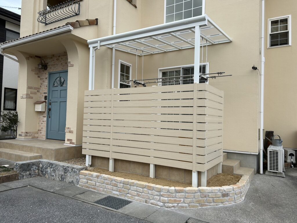 日当たりと目線隠し