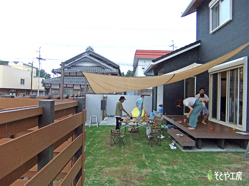 のびのび過ごせるプライベートガーデン（長浜市）