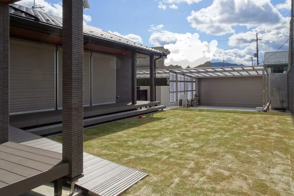 ドッグランに適したお庭（栗東市）