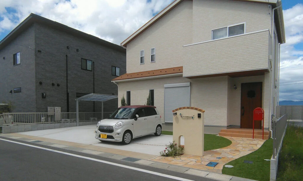 かわいいナチュラル外構（栗東市）