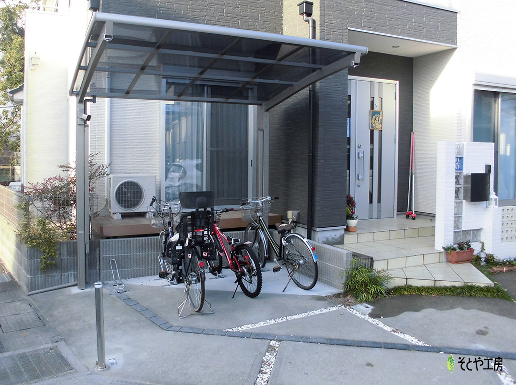 サイクルラックで駐輪しやすい！